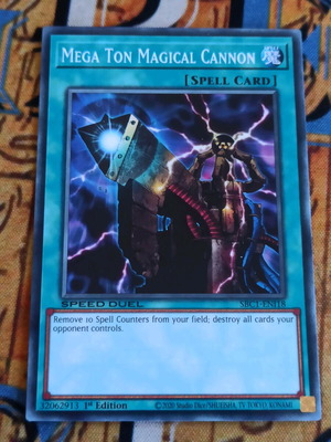 Mega Ton Magical Cannon κάρτα Yu-Gi-Oh! σαν καινούργιο