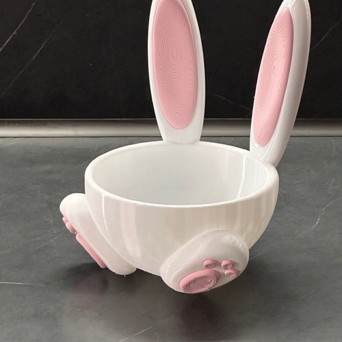 Easter basket bowl in bunny shape new