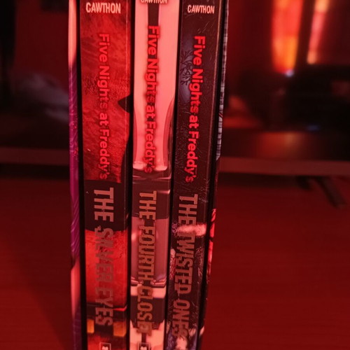Fnaf Collection books like new with poster in English