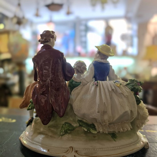 Unterweißbach porcelain composition used, Rococo music scene