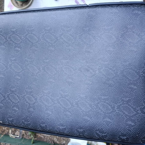 Suitcase like new, black and gray