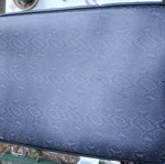 Suitcase like new, black and gray