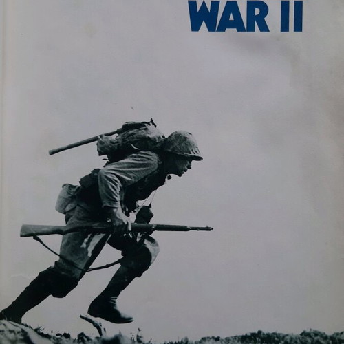 History of World War II book used, hardcover 1974 edition