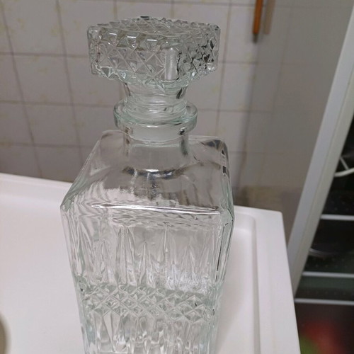 Vintage pineapple-shaped liquor bottle used