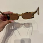 Tortoise Brown Sunglasses like new with rectangular retro frame