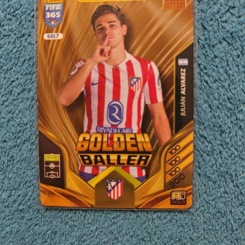 2026 Adrenalyn XL Golden Baller Julian Alvarez card new