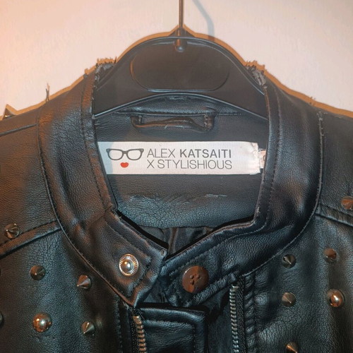 Jacket with studs Alex Katsaiti x Stylishious used, black and red