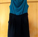  Φόρεμα εποχικό ( μαύρο - πράσινο)