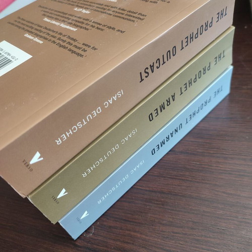 The Prophet Trotsky 3-volume biography by Isaac Deutscher, like new