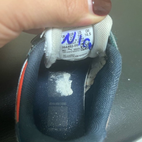 Puma sneakers used, size 23, multicolor