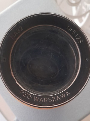 Vintage PZO Warszawa NA32 Anamorphic Projection Lens used