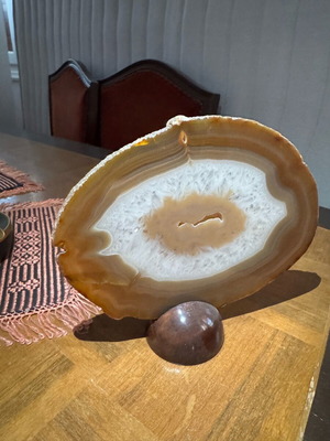 Decorative semi-precious stone used