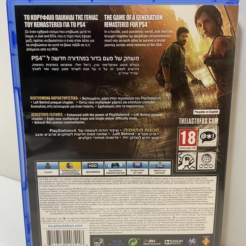 The Last Of Us Remastered PS4 game like new