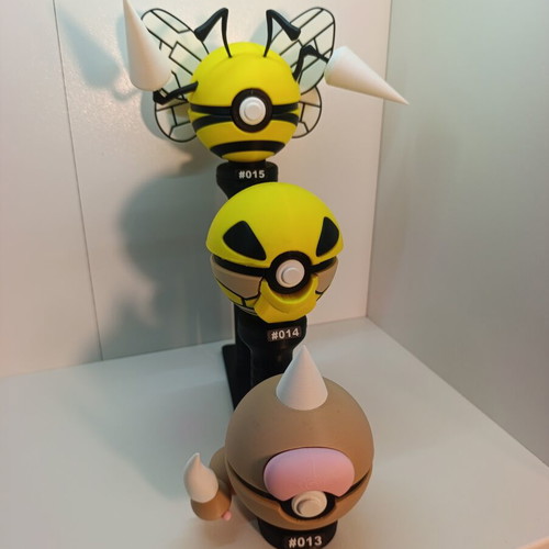 Weedle Evolution Set #013-#015 3D Printed collectible, new