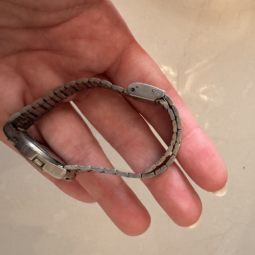 Catamaran vintage wristwatch used, silver