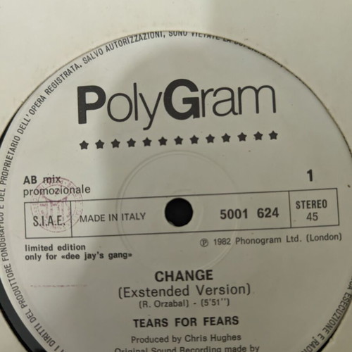 Tears For Fears / Man Parrish / The Maisonettes Change Maxi Single