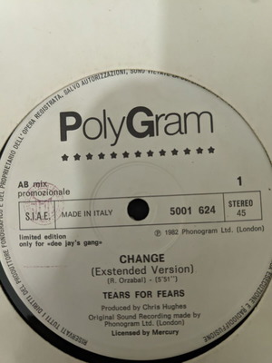 Tears For Fears / Man Parrish / The Maisonettes Change Maxi Single