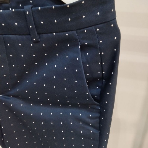 Zara women's dark blue polka dot pants size 38 like new
