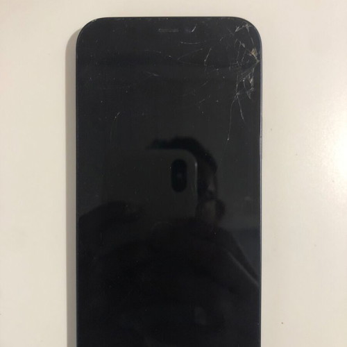 iPhone 12 Black 128GB used with cracked screen