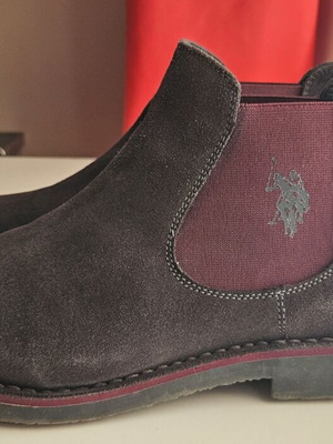 US Polo Assn. Chelsea Boots EU 40 deep gray/Burgundy