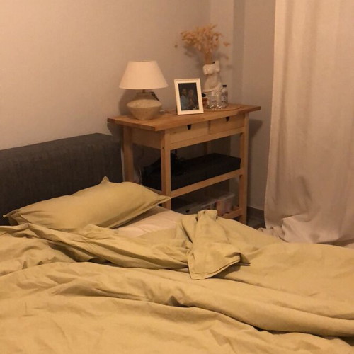 Wooden trolley side table, IKEA