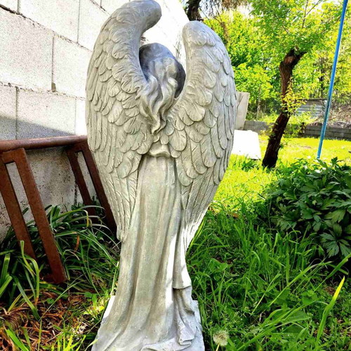 Guardian Angel vibroconcrete figure new, 80 cm height