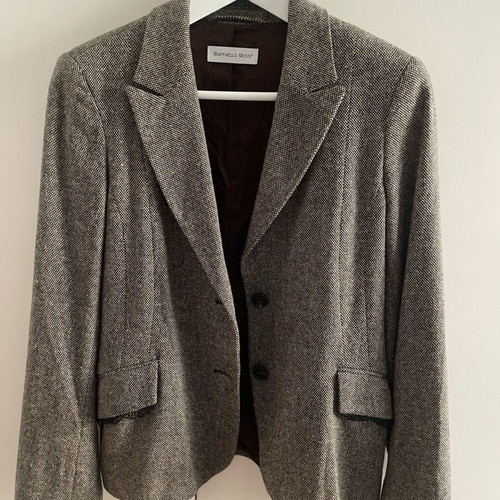 Rafaello Rossi women's brown jacket like new with wool and silk