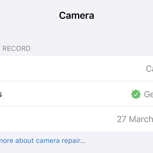 iPhone 12 Pro Max Genuine Camera like new