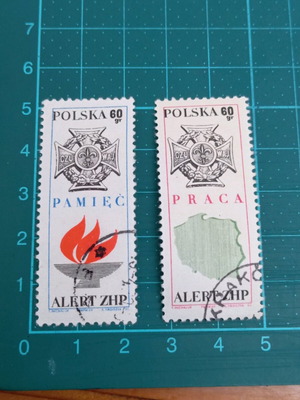 Poland stamps 1969 like new, medal of scouting and gliding association
