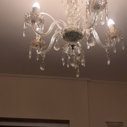 Crystal Vintage Chandelier five-light like new