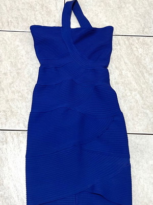 Mini bandage dress μεταχειρισμένο, μπλε, μέγεθος S
