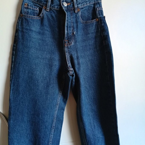 Pull & Bear high-waisted jeans like new, classic blue