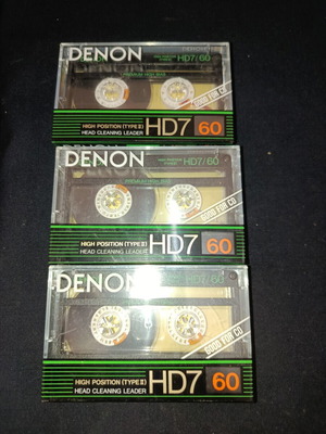 Κασέτες ήχου Denon HD7 60 πακέτο 3 σαν καινούργιες