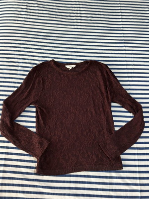 Marks & Spencer lace blouse new, size S 36 8, brown