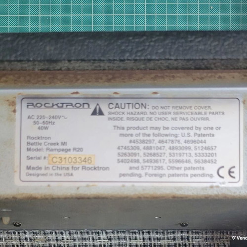 Rocktron Rampage R20 20W guitar amplifier used