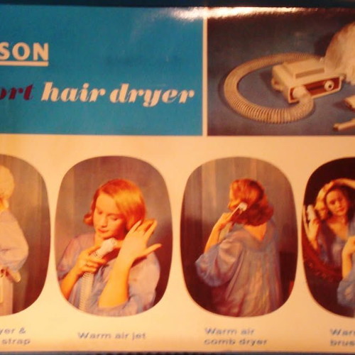 Ronson Escort Hair Dryer Vintage 1960s Unused With Original Box