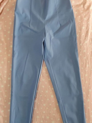 Addloft blue leather-look pants, size M