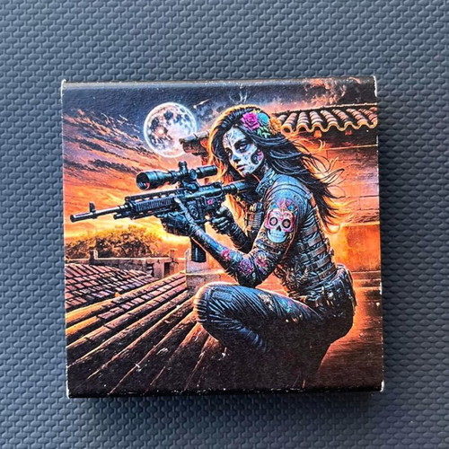 Silver coin Dia de Los Muertos Ghost sniper 2024 limited edition