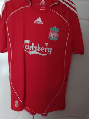 Liverpool jersey used, authentic, size M