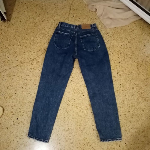 Pull & Bear high-waisted cotton denim jeans size S new, faded blue