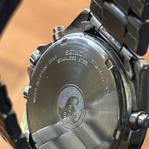 Seiko quartz chronograph watch