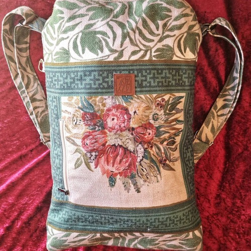 Lazydayz backpack handmade backpack like new, multicolored
