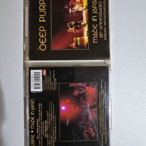 Deep Purple Made in Japan 25th Anniversary Remastered 2CD set like new