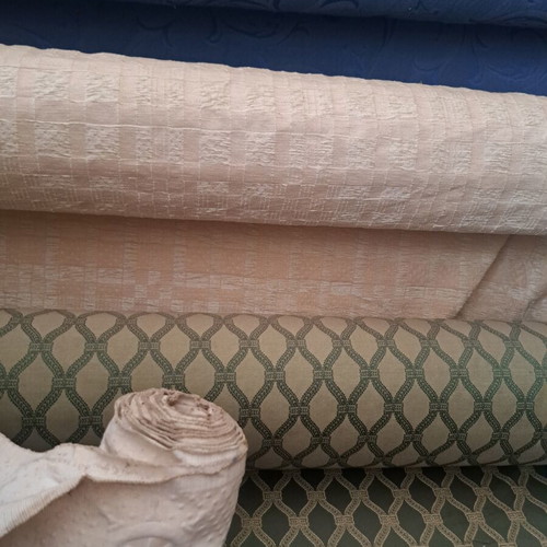 Classic fabrics like new, various colors by the meter or all together