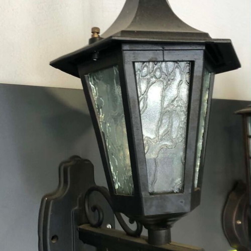 Aluminum Lantern Wall Light new
