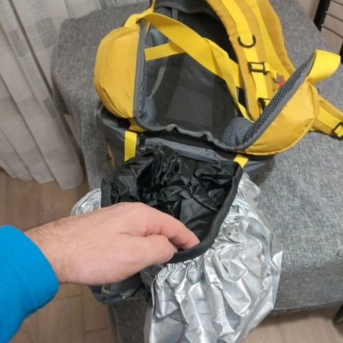 Раница Adventure 50L нова за туризъм с вентилация и дъждобран