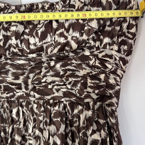 Animal Print Strapless Woman Dress Used Size 40 Leopard