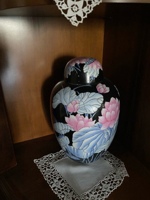 Set Vase Coup With Plate Like New