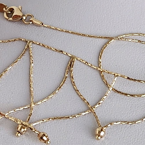 Gold necklace 14 carat used, length 42cm