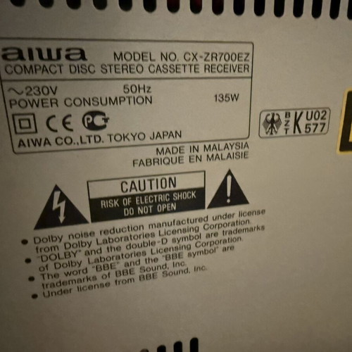 Aiwa Z-R700 sound system CD used